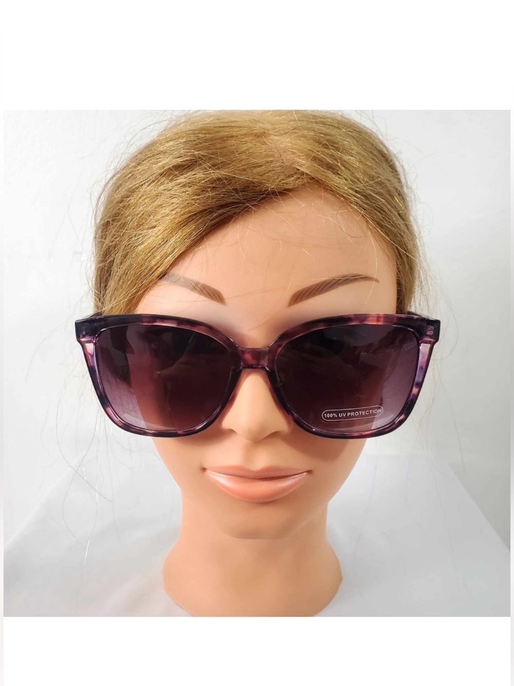 Classic Purple Tortoiseshell Women's Sunglasses - 100% UV Protection
